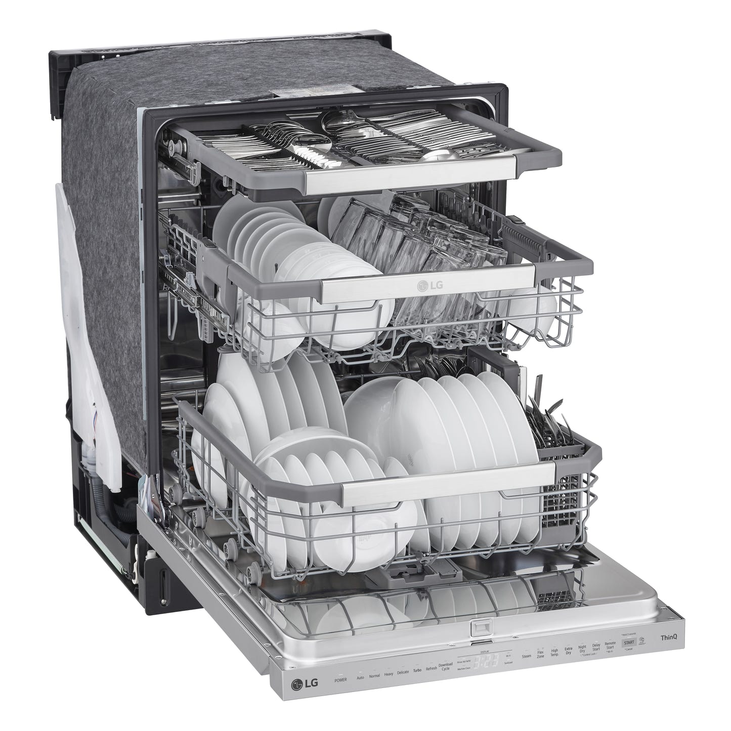 智能顶部控制洗碗机，配备 QuadWash™ Pro、TrueSteam® 和 Dynamic Dry™ LDPS6762S