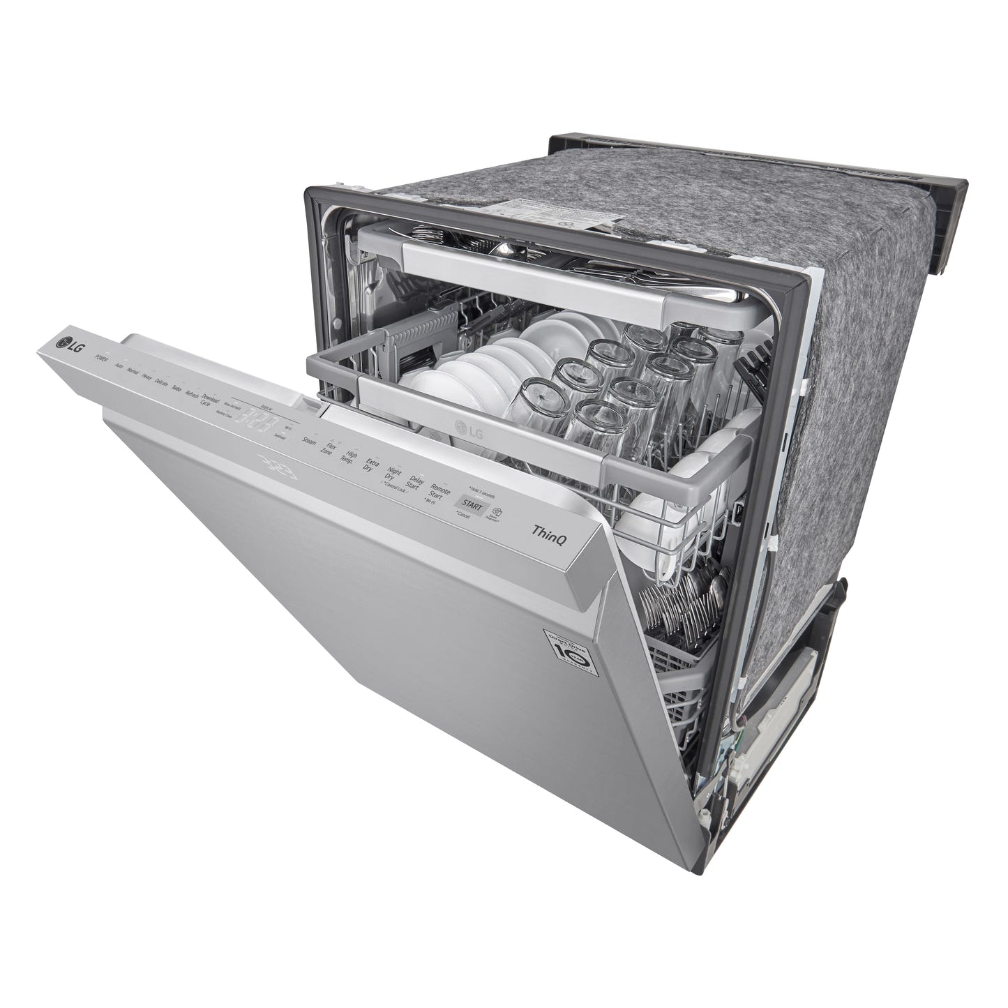 智能顶部控制洗碗机，配备 QuadWash™ Pro、TrueSteam® 和 Dynamic Dry™ LDPS6762S