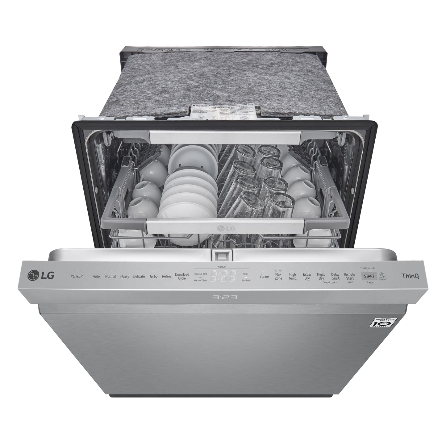 智能顶部控制洗碗机，配备 QuadWash™ Pro、TrueSteam® 和 Dynamic Dry™ LDPS6762S