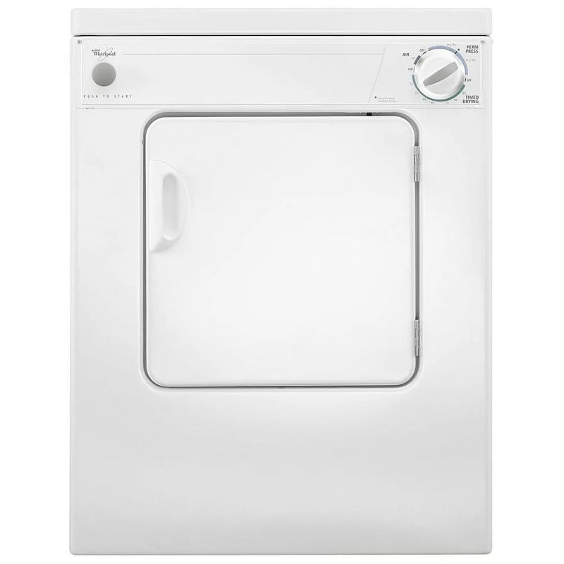 Whirlpool LDR3822PQ Electric Dryer, 3.4 cu. ft. Dryer Capacity, 3 Dry Cycles, 3 Temperature Settings, Vented, Stackable, White colour