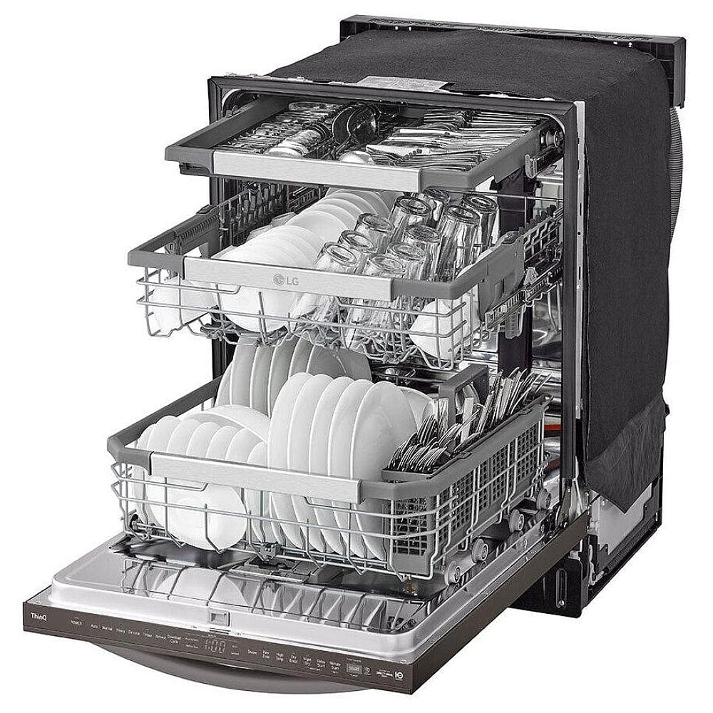 LG Smart Top Control Dishwasher with 1-Hour Wash & Dry, QuadWash Pro, TrueSteam & Dynamic Heat Dry LDTH7972D