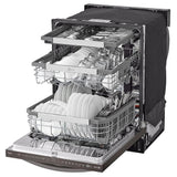 LG LDTH7972D Dishwasher, 24 inch Exterior Width, 42 dB Decibel Level, Fully Integrated, Stainless Interior, 10 Wash Cycles, 15 Capacity (Place Settings), 3 Loading Racks, Black Stainless Steel colour
