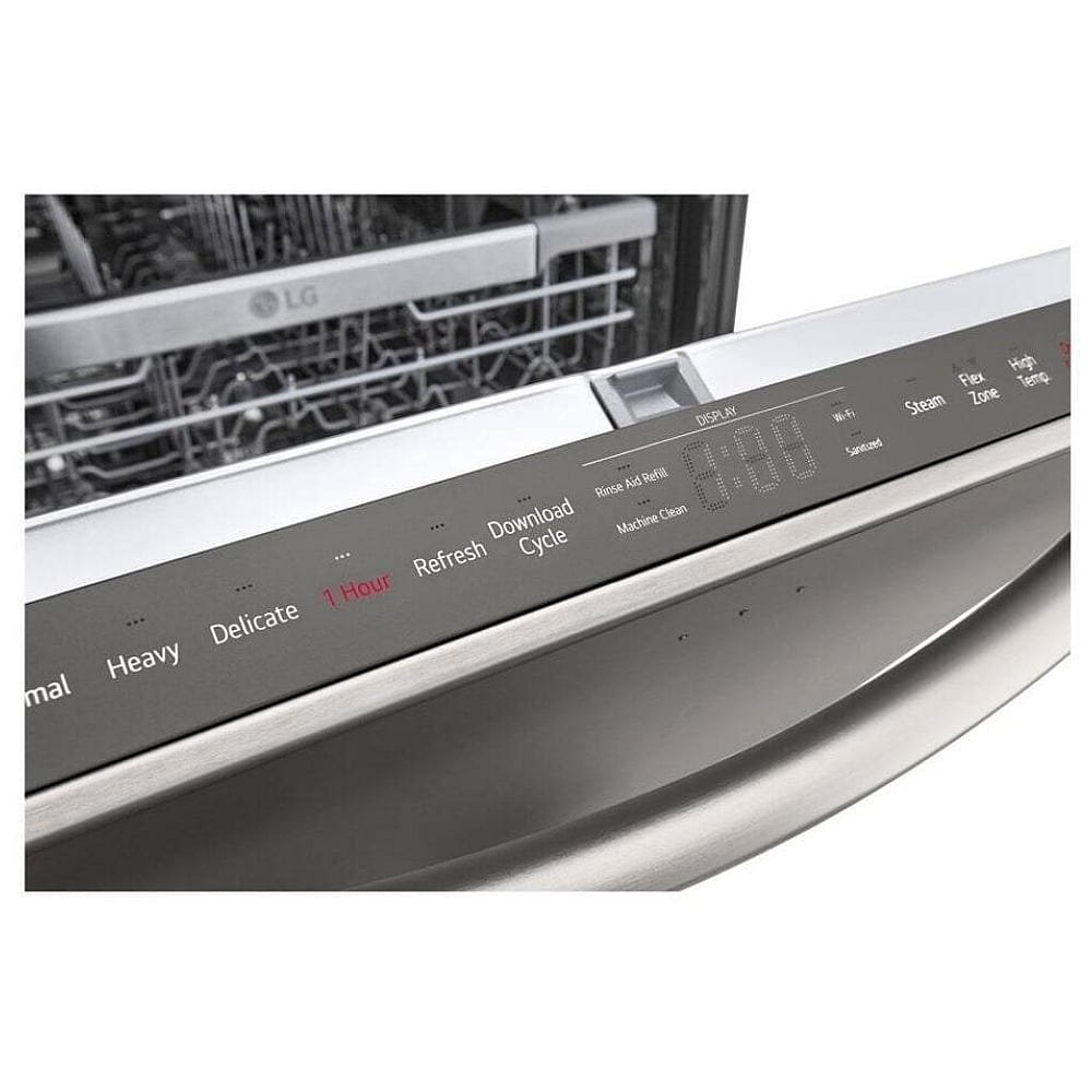 LG Smart Top Control Dishwasher with 1-Hour Wash & Dry, QuadWash Pro, TrueSteam & Dynamic Heat Dry LDTH7972D