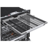 LG LDTH7972D Dishwasher, 24 inch Exterior Width, 42 dB Decibel Level, Fully Integrated, Stainless Interior, 10 Wash Cycles, 15 Capacity (Place Settings), 3 Loading Racks, Black Stainless Steel colour