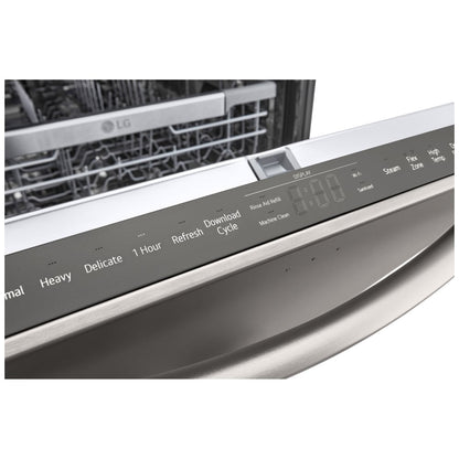 LG Smart Top Control Dishwasher with 1-Hour Wash & Dry, QuadWash Pro, TrueSteam & Dynamic Heat Dry LDTH7972D