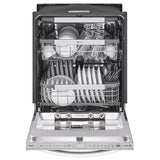 LG LDTH7972S Dishwasher, 24 inch Exterior Width, 42 dB Decibel Level, Fully Integrated, Stainless Interior, 10 Wash Cycles, 15 Capacity (Place Settings), 3 Loading Racks, Wifi Enabled, Stainless Steel colour