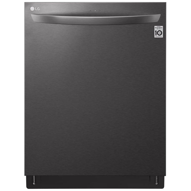 LG LDTS5552D Dishwasher, 24 inch Exterior Width, 46 dB Decibel Level, Fully Integrated, Stainless Interior, 9 Wash Cycles, 15 Capacity (Place Settings), 3 Loading Racks, Wifi Enabled, Black Stainless Steel colour