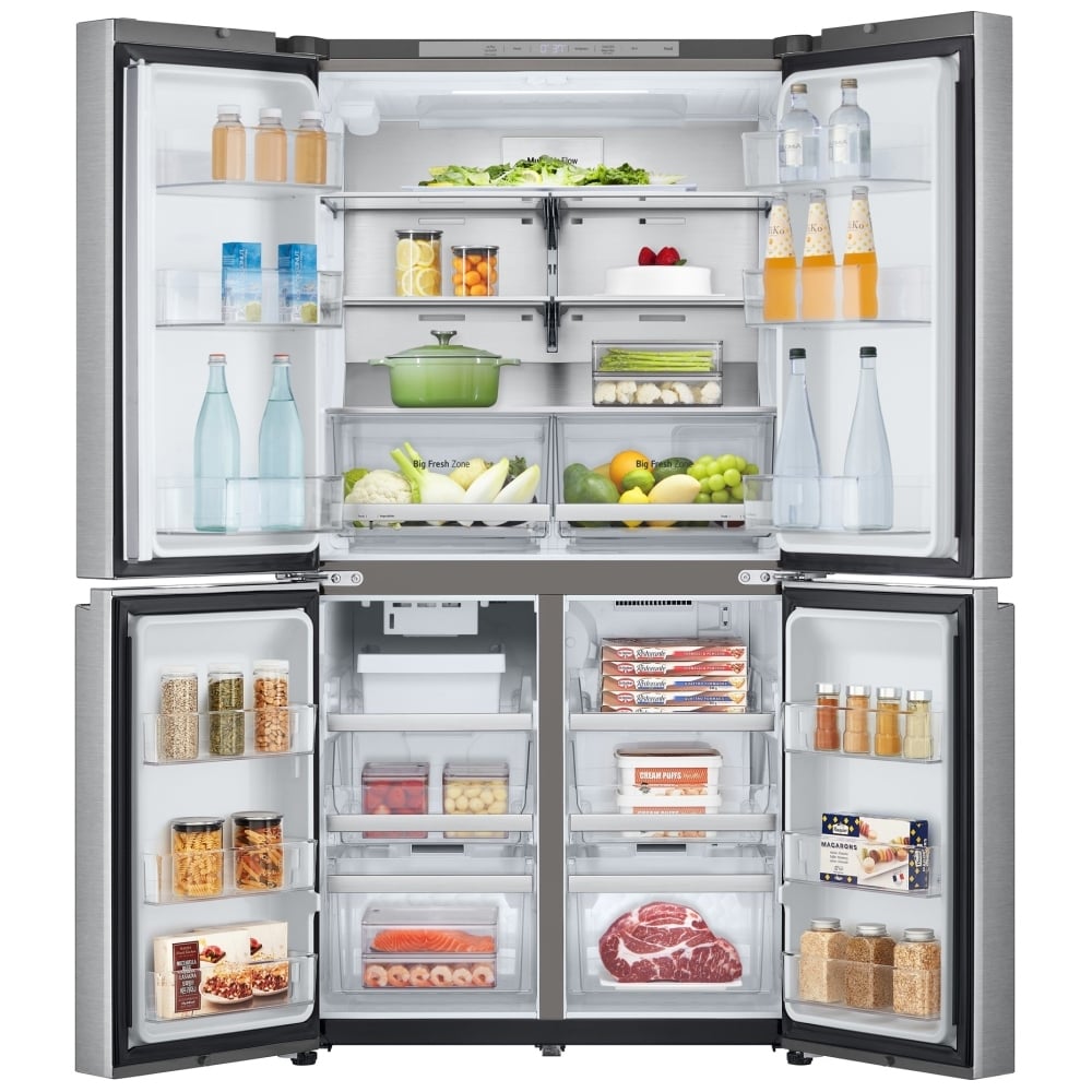LG LF24C8200S Counter Depth French Door Refrigerator, 36 inch Width, ENERGY STAR Certified, Counter Depth, 23.6 cu. ft. Capacity, Ice Dispenser (Freezer Located), Stainless Steel colour