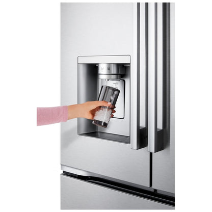 LG LF24Z6530S Bottom Freezer Counter Depth French Door Built In Refrigerator