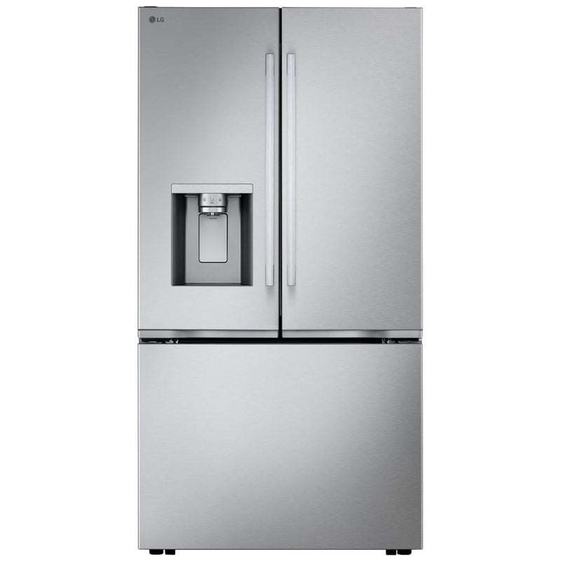 LG LF24Z6530S Bottom Freezer Counter Depth French Door Refrigerator, 36 inch Width, 23.7 cu. ft. Capacity, Counter Depth, Water Dispenser (Exterior), Ice Dispenser (Thru Door), ENERGY STAR Certified, Stainless Steel colour