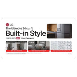 LG LF24Z6530S Bottom Freezer Counter Depth French Door Refrigerator, 36 inch Width, 23.7 cu. ft. Capacity, Counter Depth, Water Dispenser (Exterior), Ice Dispenser (Thru Door), ENERGY STAR Certified, Stainless Steel colour