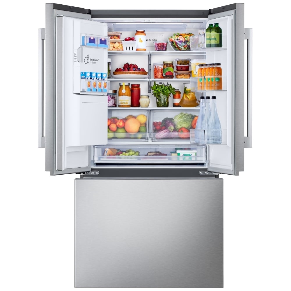 LG LF24Z6530S Bottom Freezer Counter Depth French Door Built In Refrigerator