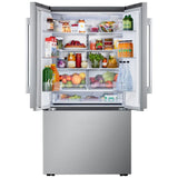LG LF25BZH42S French Door Refrigerator, 36 inch Width, 25.1 cu. ft. Capacity, Counter Depth, Water Dispenser (Interior), Ice Dispenser (Freezer Located), ENERGY STAR Certified, Stainless Steel colour, Counter-Depth MAX™ , ThinQ®, Zero Clearance™
