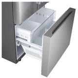 LG LF25H6200S French Door Refrigerator, 33 inch Width, 25.1 cu. ft. Capacity, Ice Dispenser (Freezer Located), ENERGY STAR Certified, Stainless Steel colour