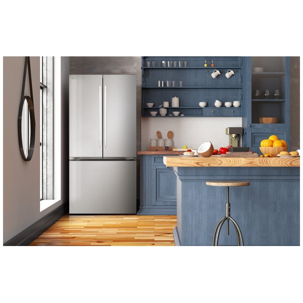 LG LF25H6200S 33" Standard Depth French Door, 25 Cu. Ft, Ice Dispenser (Freezer Located)