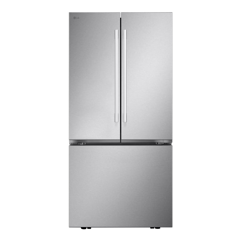 LG LF25H6200S French Door Refrigerator, 33 inch Width, 25.1 cu. ft. Capacity, Ice Dispenser (Freezer Located), ENERGY STAR Certified, Stainless Steel colour