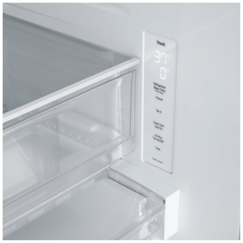 LG LF25H6200S 33" Standard Depth French Door, 25 Cu. Ft, Ice Dispenser (Freezer Located)