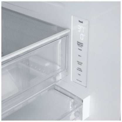 LG LF25H6200S 33" Standard Depth French Door, 25 Cu. Ft, Ice Dispenser (Freezer Located)
