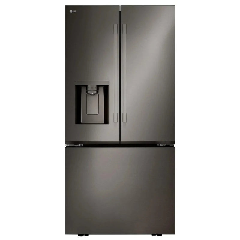 LG LF25H6330D French Door Refrigerator, 33 inch Width, 24.5 cu. ft. Capacity, Water Dispenser (Exterior), Ice Dispenser (Thru Door), ENERGY STAR Certified, Black Stainless Steel colour