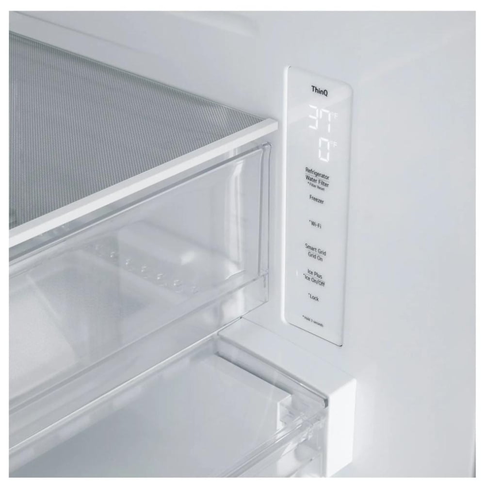 LG LF25H6330S 33" French Door Refrigerator - Counter Depth, 25 Cu. Ft, Water Dispenser