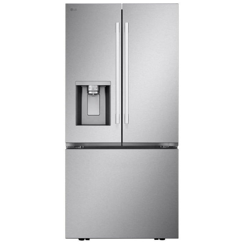 LG LF25H6330S French Door Refrigerator, 33 inch Width, 25 cu. ft. Capacity, Water Dispenser (Exterior), Ice Dispenser (Thru Door), ENERGY STAR Certified, Stainless Steel colour