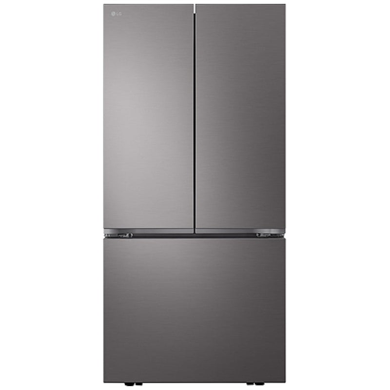 LG LF25S6200D Bottom Freezer French Door Refrigerator, 33 inch Width, 25.1 cu. ft. Capacity, Ice Dispenser (Freezer Located), ENERGY STAR Certified, Black Stainless Steel colour