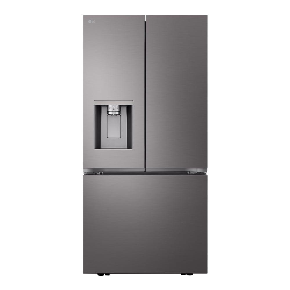 LG LF25S6330D French Door Refrigerator, 33 inch Width, 24.5 cu. ft. Capacity, Water Dispenser (Exterior), Ice Dispenser (Thru Door), ENERGY STAR Certified, Black Stainless Steel colour