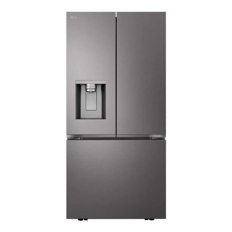 LG LF25S6330D French Door Refrigerator, 33 inch Width, 24.5 cu. ft. Capacity, Water Dispenser (Exterior), Ice Dispenser (Thru Door), ENERGY STAR Certified, Black Stainless Steel colour