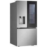LG LF25S6560S French Door Refrigerator, 33 inch Width, 24.5 cu. ft. Capacity, Water Dispenser (Exterior), Ice Dispenser (Thru Door), ENERGY STAR Certified, Stainless Steel colour