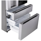 LG LF29S8365S Bottom Freezer French Door Refrigerator, 36 inch Width, 28.6 cu. ft. Capacity, Water Dispenser (Exterior), Ice Dispenser (Thru Door), ENERGY STAR Certified, Stainless Steel colour