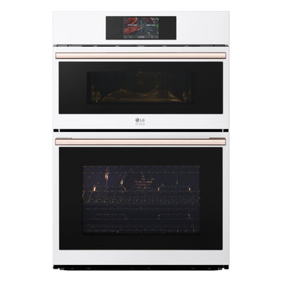 LG STUDIO Essence White 1.7/ 4.7 cu.ft. Combination Double Wall Oven WCES6428N