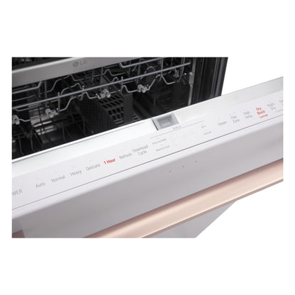 LG STUDIO 智能顶控洗碗机，配备 1 小时洗涤和烘干功能、QuadWash® Pro、TrueSteam® 和 Dynamic Heat Dry™ SDWB24W3