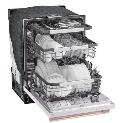 LG STUDIO 智能顶控洗碗机，配备 1 小时洗涤和烘干功能、QuadWash® Pro、TrueSteam® 和 Dynamic Heat Dry™ SDWB24W3