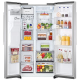 LG LL27T3530S Side by Side Refrigerator, 36 inch Width, Ice Dispenser (Thru Door), Water Dispenser (Exterior), 27 cu. ft. Capacity, ENERGY STAR Certified, Stainless Steel colour