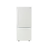 LG LRDNS2200W Bottom Freezer Refrigerator Front White