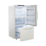 LG LRDNS2200W Bottom Freezer Refrigerator Left Open White