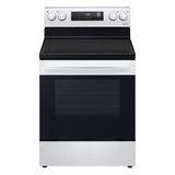 LG LREL6321S Electric Range, 30 inch Exterior Width, 5 Burners, 6.3 cu. ft. Capacity, Storage Drawer, 1 Oven, Stainless Steel color