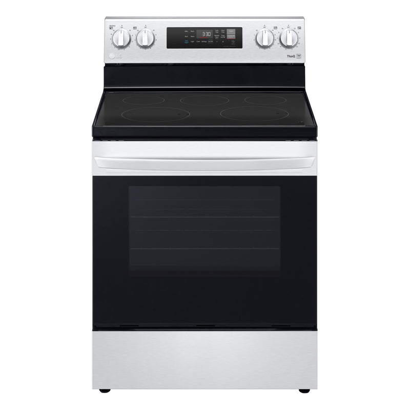 LG LREL6321S Electric Range, 6.3 cu. ft. Capacity, 30 inch Exterior Width, 5 Burners, Storage Drawer, Manual Clean, 3,200 W Highest Element, Stainless Steel colour
