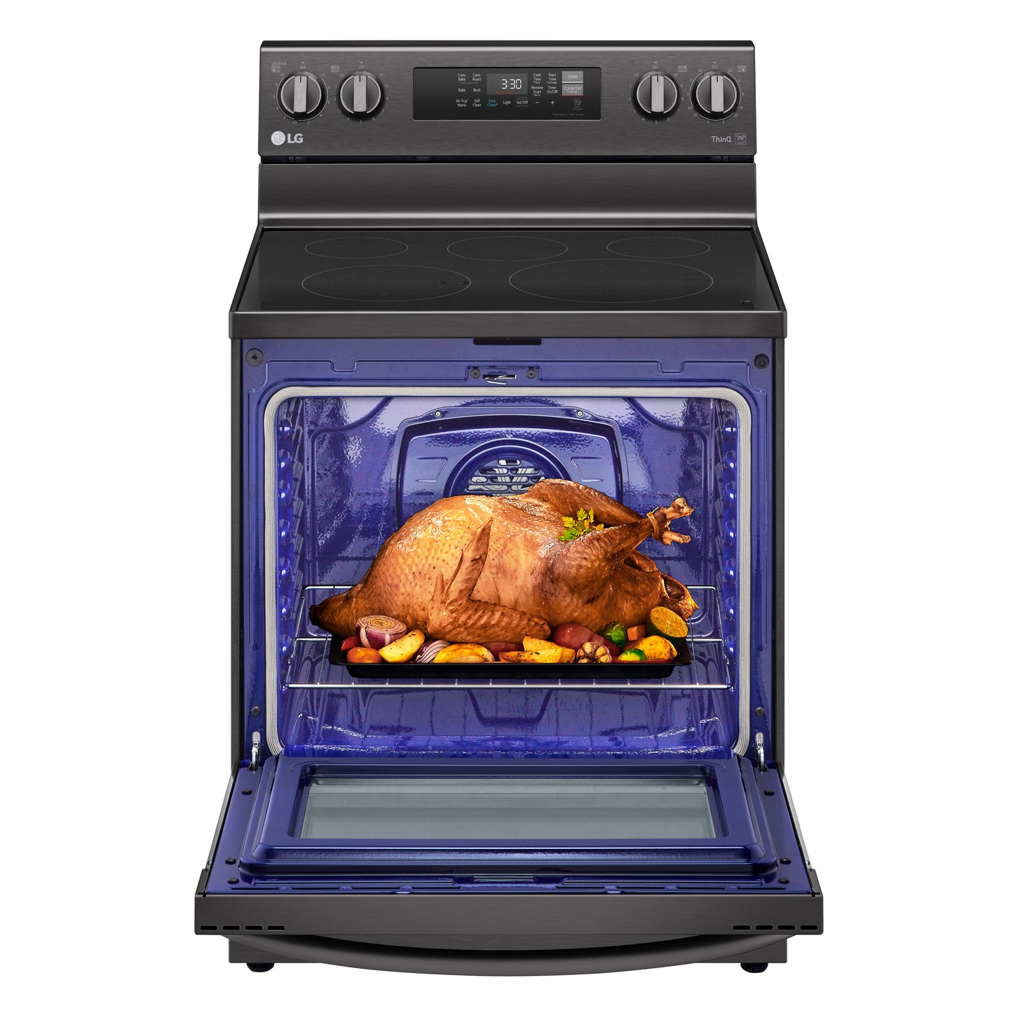 6.3 cu ft. Smart Wi-Fi Enabled Fan Convection Electric Ranges with Air Fry & EasyClean® LREL6323D