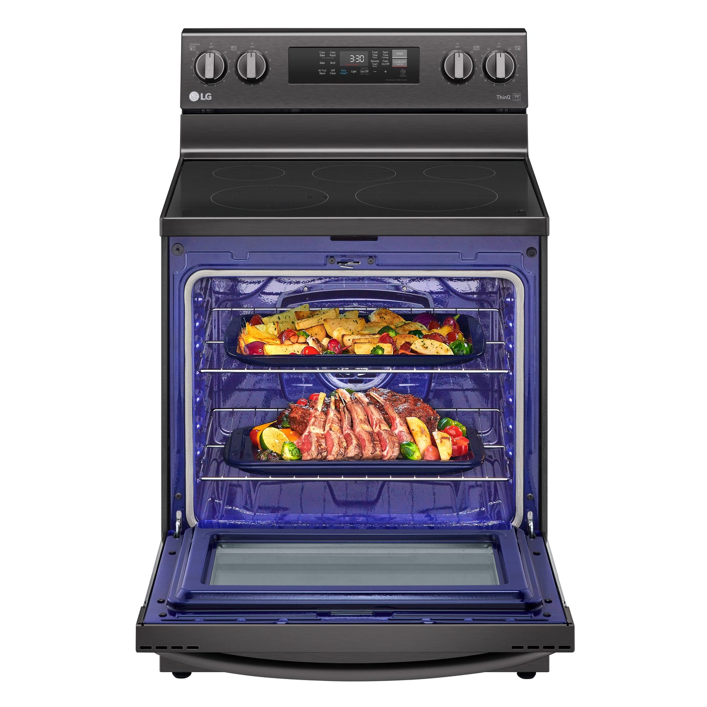 6.3 cu ft. Smart Wi-Fi Enabled Fan Convection Electric Ranges with Air Fry & EasyClean® LREL6323D