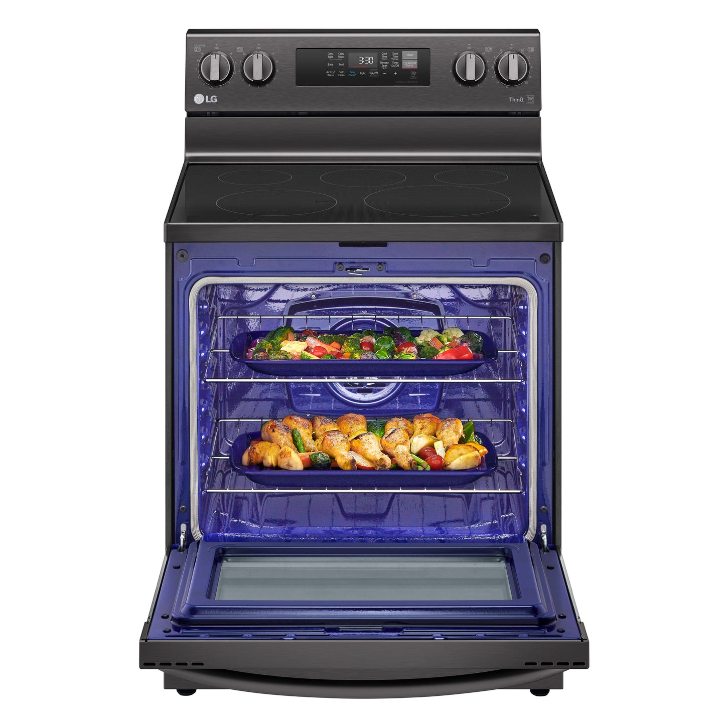 6.3 cu ft. Smart Wi-Fi Enabled Fan Convection Electric Ranges with Air Fry & EasyClean® LREL6323D