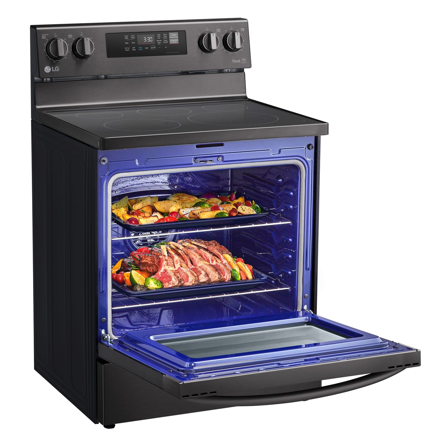 6.3 cu ft. Smart Wi-Fi Enabled Fan Convection Electric Ranges with Air Fry & EasyClean® LREL6323D