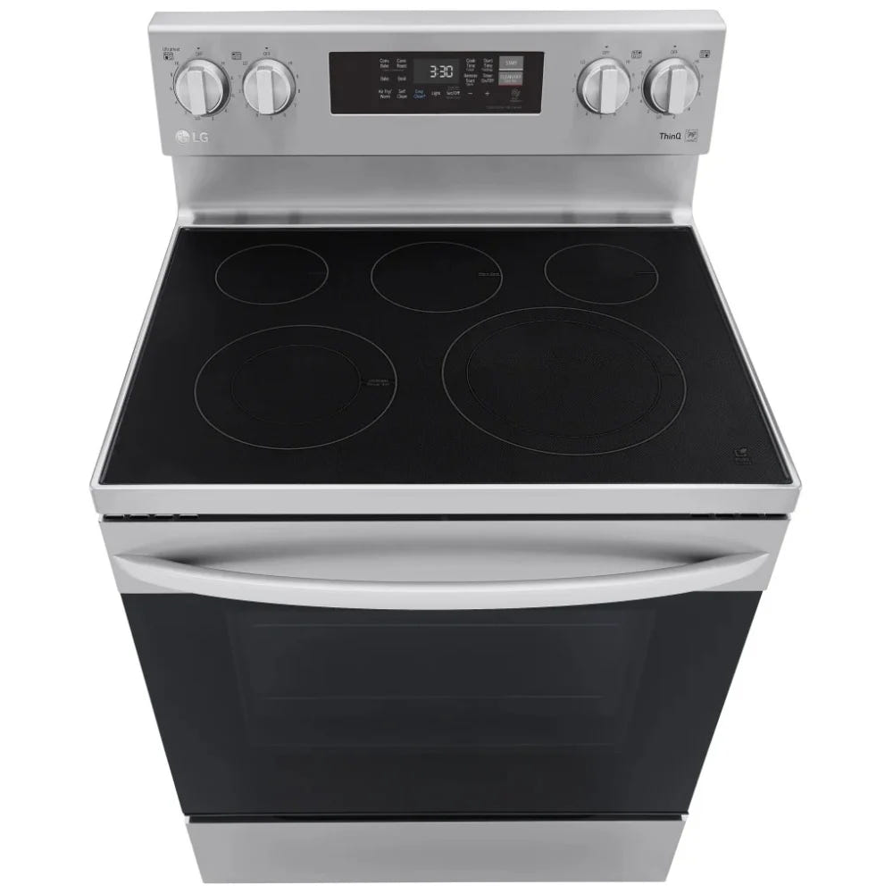 6.3 cu ft. Smart Wi-Fi Enabled Fan Convection Electric Ranges with Air Fry & EasyClean® LREL6323S