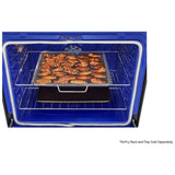 LG LREL6325D Electric Range, 6.3 cu. ft. Capacity, 30 inch Exterior Width, True Convection, 5 Burners, Storage Drawer, Air Fry, Self Clean, 3,200 W Highest Element, Black Stainless Steel colour