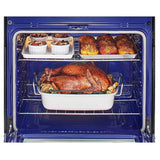 LG LREL6325D Electric Range, 6.3 cu. ft. Capacity, 30 inch Exterior Width, True Convection, 5 Burners, Storage Drawer, Air Fry, Self Clean, 3,200 W Highest Element, Black Stainless Steel colour