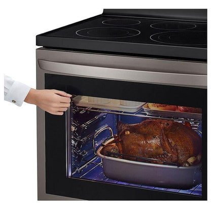 LG 6.3 cu.ft. Air Fry InstaView ThinQ Electric Range LREL6325D