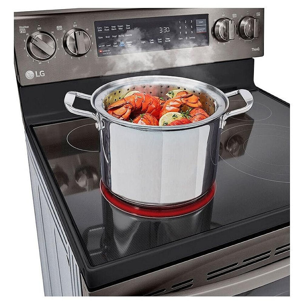 LG 6.3 cu.ft. Air Fry InstaView ThinQ Electric Range LREL6325D