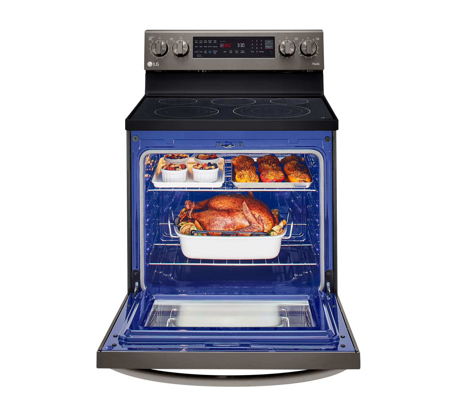 6.3 cu.ft. Air Fry InstaView ThinQ® Electric Ranges LREL6325D