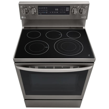 LG 6.3 cu.ft. Air Fry InstaView ThinQ Electric Range LREL6325D