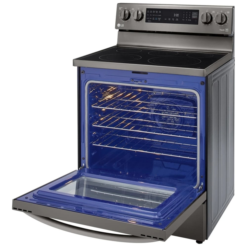 LG 6.3 cu.ft. Air Fry InstaView ThinQ Electric Range LREL6325D